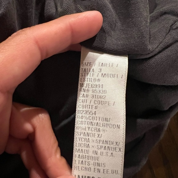 James Perse Twisted Sleeve Tube Midi Dress in Dark Gray Size 3 (L) Minimalist - Picture 10 of 11